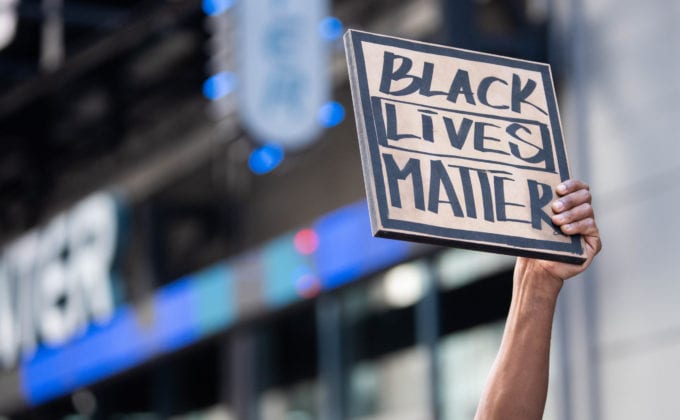 A Sign Reading "black Lives Matter"